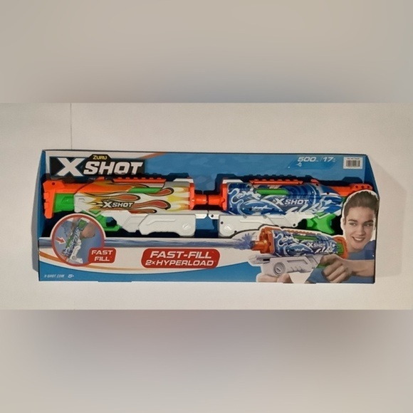 Zuru Other - Zuru X-Shot Fast-Fill Water Blaster - White, Blue, and Orange 2 PCs